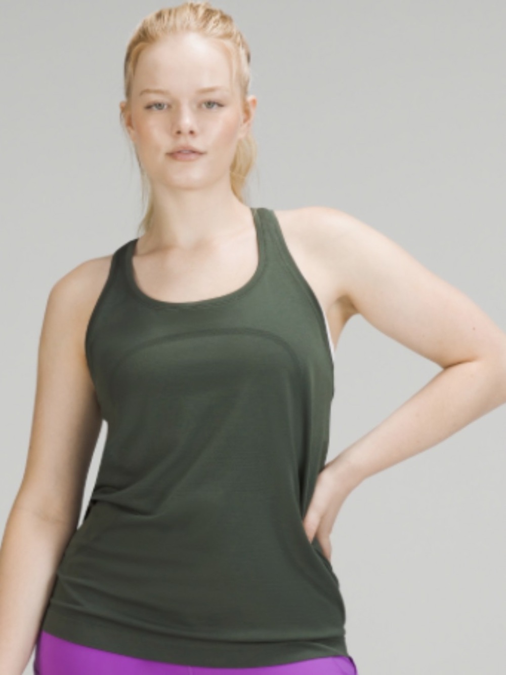 Lululemon SWIFTLY TECH RACERBACK TANK TOP 2.0 Smoked Spruce SIZE 6